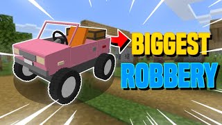 Biggest Car Robbery In This Minecraft Shop  crafting car in minecraft [upl. by Nivram30]