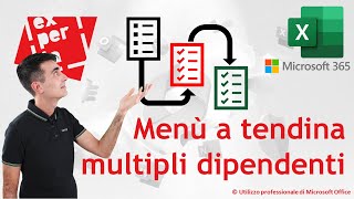 EXCEL 365 – TRUCCHI 📃➡📃 ➡📃 Menù a tendina multipli dipendenti  tutorial passo a passo [upl. by Abigale]