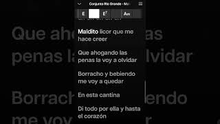 Conjunto Rio Grande Maldita Traición Karaoke Desvocalizado [upl. by Karab359]