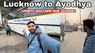 Lucknow to Ayodhya UPSRTC Shatabdi AC Bus Journey [upl. by Notsag]