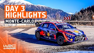 Day 3 Highlights  WRC Rallye MonteCarlo 2023 [upl. by Eelytsirk]