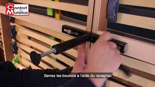 Tutoriel montage sommiers sur pieds Confort Du matelas [upl. by Inoy996]