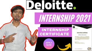 Deloitte Internship 2021  Internship Deloitte  Free Internship Certificate [upl. by Yrallih]