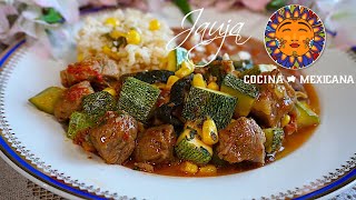 Calabacitas con Carne de Puerco [upl. by Mari]