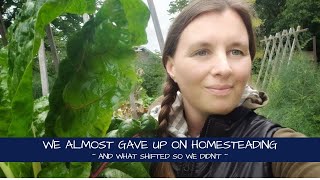 How We Almost Gave Up On Homesteading [upl. by Ibrek411]