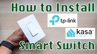 How to Install a Smart Light Switch  TPLink HS200 Smart WiFi Light Switch Review and Setup  DIY [upl. by Cutcliffe]