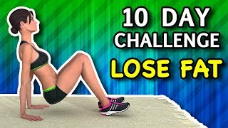 10 Day Challenge  10 Minute Workout To Lose Fat Fast [upl. by Elleinad928]