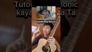 Tutorial Artificial Harmonic kayak Alip Ba Ta main Fingerstyle harmonics gitarfingerstyle gitar [upl. by Peppy606]