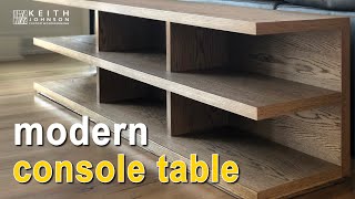 How to build a modern console table [upl. by Merrielle]