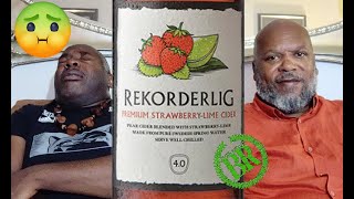 Cider Review 005  Rekorderlig Strawberry and Lime Premium Cider ABV 4  Booze Reviews [upl. by Wehttam]