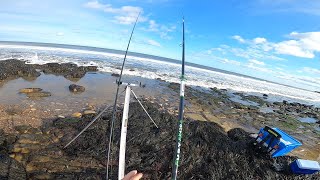 Beach fishing in Northumberland short video [upl. by Nnyloj965]