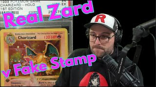 PSA Graded This 1st Ed Base Charizard With A Fake Stamp [upl. by Araihc]