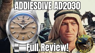 ADDIESDIVE AD2030 VH31 Quartz Watch Review [upl. by Novej]