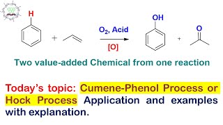 Cumene Phenol Process or Hock Process Application and Examples [upl. by Anawal]