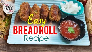 Easy bread roll recipesimple snack recipe  Cookree Show  evening snack [upl. by Refinaj306]