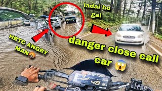 Shimla Ma Ladai Ho gyi HRTC WALE Se 😡  Almost Hit MT15 😱  Thakur Rider [upl. by Hepza]