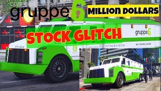 Gta 5 GRUPPEE 6 Stock GLITCH  Security truck  Million dollars Stock Guide [upl. by Ennael408]