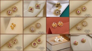 top trendy gold earrings collection for party wear and casual [upl. by Chadd]