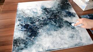 Easy Abstract Painting for Beginners Acrylic or Oil Painting  How to paint abstract [upl. by Mariele]