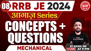 RRB JE 2024 Mechanical Engineering  SSC JE 2025 Mechanical Engineering by Rahul Sir [upl. by Nitnilc770]