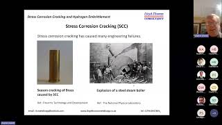 Stress corrosion cracking and hydrogen embrittlement [upl. by Adnuahs]