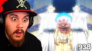 One Piece Episode 938 REACTION  Shaking the Nation The Identity of Ushimitsu Kozo The Thief [upl. by Pollock303]