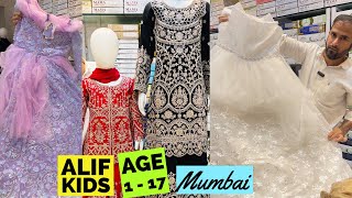 Beautiful Kids Party amp Daily Wear Girls only at Alif Kids Mumbai Suits Sharara Sets amp Ball Gowns [upl. by Eimilb]