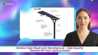 Outdoor Solar Road Light Manufacturer  HighQuality Solution for Your Lighting Needs [upl. by Gisele]