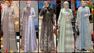 busana muslim wanita 2025 model terbaru abaya muslimah spesial lebaran trend busana viral 20242025 [upl. by Bartley]