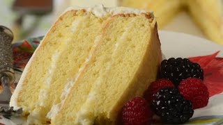 Simple Vanilla Cake Recipe Demonstration  Joyofbakingcom [upl. by Eidas]