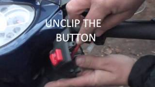 NEW STARTER BUTTON APRILIA SPORTCITY CUBE 125 [upl. by Irrak]