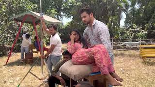 Mansundar BTS ruchita Nihar romance cheat shoot [upl. by Monteria]