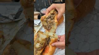 Best cheesesteak in Philly Dalessandros Steaks [upl. by Haydon354]