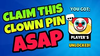 Clown pin Giveaway by Brawl Stars 🤡 [upl. by Euqinmod]