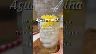 Toma agua de cáscara de piña para mejorar tu salud 🍍❤️ shorts recetas [upl. by Sefton]