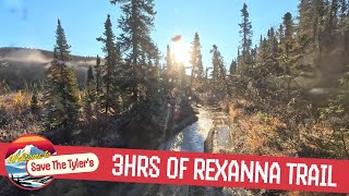 Off The Grid Alaskan Homesteading  Riding the Rexanna trail looking for moose [upl. by Fablan]