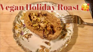 How to Make a Seitan Roast  Vegan Thanksgiving  Vegan Holiday Recipes [upl. by Aehc620]