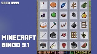 Minecraft Bingo 31  Seed 8999 [upl. by Marguerie]