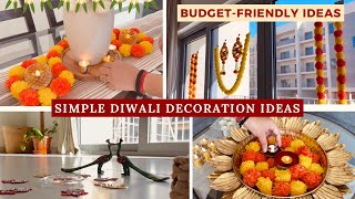 Last Minute Diwali Decoration Ideas✨ Budgetfriendly Diwali MustHaves  Abode Diaries [upl. by Aicillyhp]