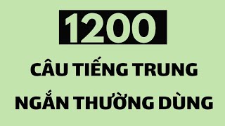 1200 CÂU TIẾNG TRUNG NGẮN THÔNG DỤNG TẬP 9 [upl. by Ellierim]