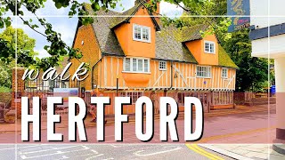 Hertford Hertfordshire UK  Town Walk 2024 [upl. by Lenno]