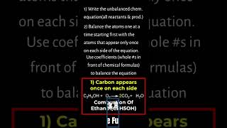 How You Balance A Chemical Equation [upl. by Suiravat]