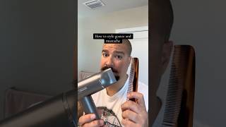 How to style a goatee and mustache vandyke goatee mustachewax beardbalm [upl. by Kevon611]