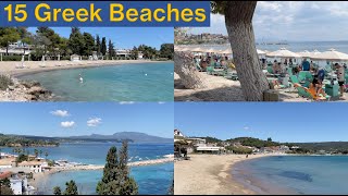 🇬🇷 15 Best Beaches to visit in Athens Greece and the Peloponnese 15 Day Trips from Athens [upl. by Natsrik]