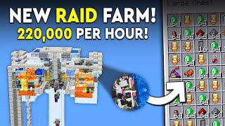 Minecraft NEW Raid Farm Tutorial  UPDATE  220000 PHR [upl. by Bautista966]