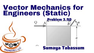 Vector Mechanics for Engineers Static Tenth Edition Solution Bangla Problem 390 [upl. by Essilem]