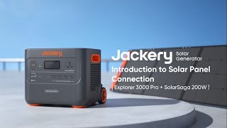 How to Use a Jackery Solar Generator 3000 Pro With SolarSaga 200W [upl. by Ived805]