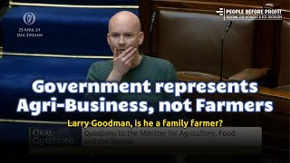 The Irish Government represents Agribusiness NOT Farmers  250424 Paul Murphy TD [upl. by Haslett]