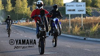 Yamaha DT 112yz kit wheelies n skids ft 86tpr dt [upl. by Vod]