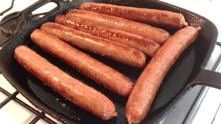 HOW TO COOK SAUSAGES  Gregs Kitchen [upl. by Aiciram]